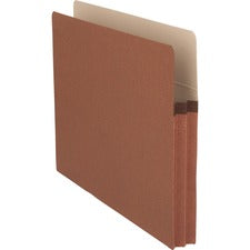 Business Source Straight Tab Cut Letter Recycled File Pocket [POCKET;FILE;1.75"EXPND;LTR-BX]