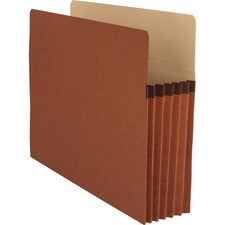 Business Source Straight Tab Cut Letter Recycled File Pocket [POCKET;FILE;5.25"EXPND;LTR-BX]