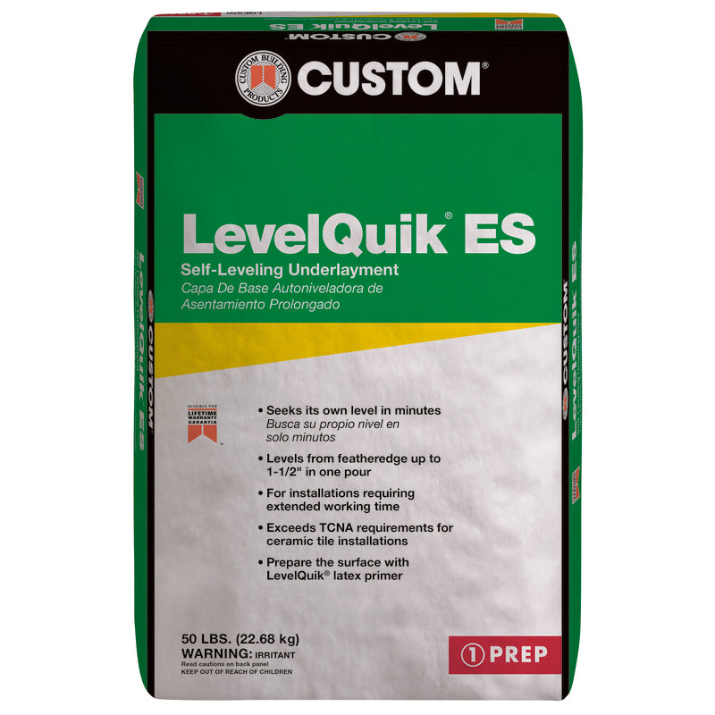 CUSTOM BUILDING PRODUCTS - Custom Building Products LevelQuik Concrete Leveler 50 lb Off White [LQESL50]