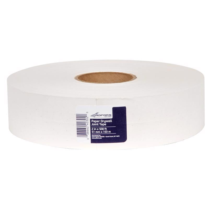 SAINT-GOBAIN ADFORS - Saint-Gobain ADFORS 500 ft. L X 2 in. W Paper White Drywall Joint Tape