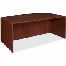 Lorell Essentials Series Bowfront Desk Shell [DESK;BOW;LAM;71X41;MY-EA]