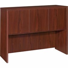 Lorell Essentials Series Stack-on Hutch with Doors [HUTCH;3DR;48X15;MY-EA]