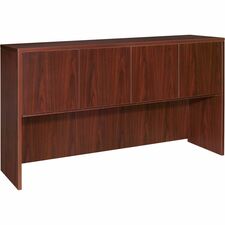 Lorell Essentials Series Stack-on Hutch with Doors [HUTCH;4DR;66X15;MY-EA]