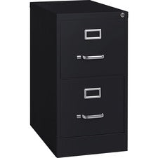 Lorell Fortress Series 22" Commercial-Grade Vertical File Cabinet [FILE;VRT;2DR;22";LTR;BK-EA]
