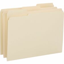 Business Source 1/3 Tab Cut Letter Recycled Top Tab File Folder [FOLDER;FILE;HVYWGHT;LTR;MLA-BX]