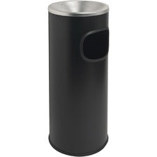 Genuine Joe Fire-safe 3-Gallon Ashtray Receptacle [ASHTRAY;3 GAL BIN; BLACK-EA]