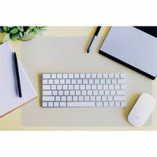 Desktex&reg; Polycarbonate Desk Pad 19" x 24" - Clear Rectangular Polycarbonate Desk Pad - 24" L x 19" W x 0.03" D