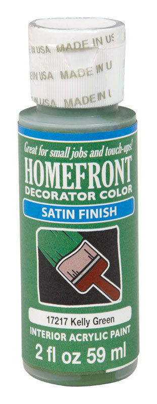 HOMEFRONT - Homefront Decorator Color Satin Kelly Green Hobby Paint 2 oz - Case of 3