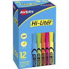 Avery&reg; Hi-Liter Desk-Style Highlighters [HIGHLIGHTER;FLUOR;AST-BX]