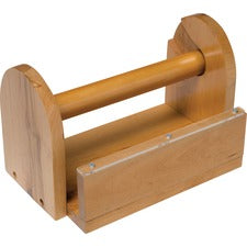 Creativity Street Wood Masking Tape Holder - Holds Total 8 Tape(s) - Wood - Brown - 1 Each