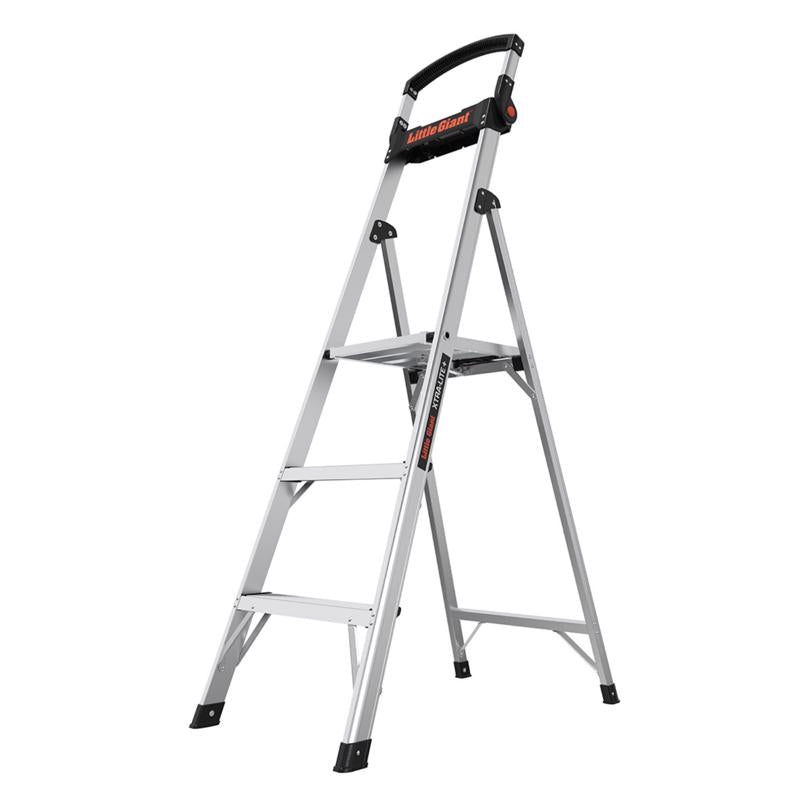 LITTLE GIANT - Little Giant Xtra-Lite Plus 5 ft. H Aluminum Step Ladder Type IAA 375 lb. capacity [15250-002]