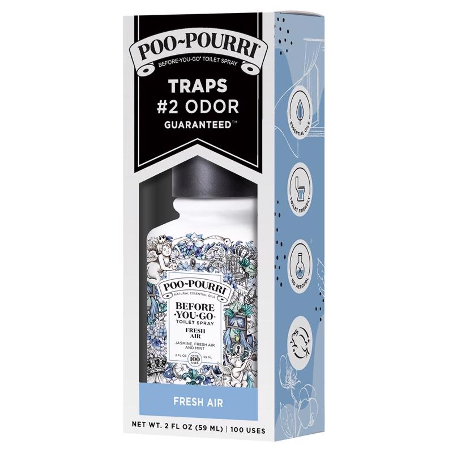 Poo-Pourri Fresh Scent Toilet Spray 2 oz Liquid - Case of 12