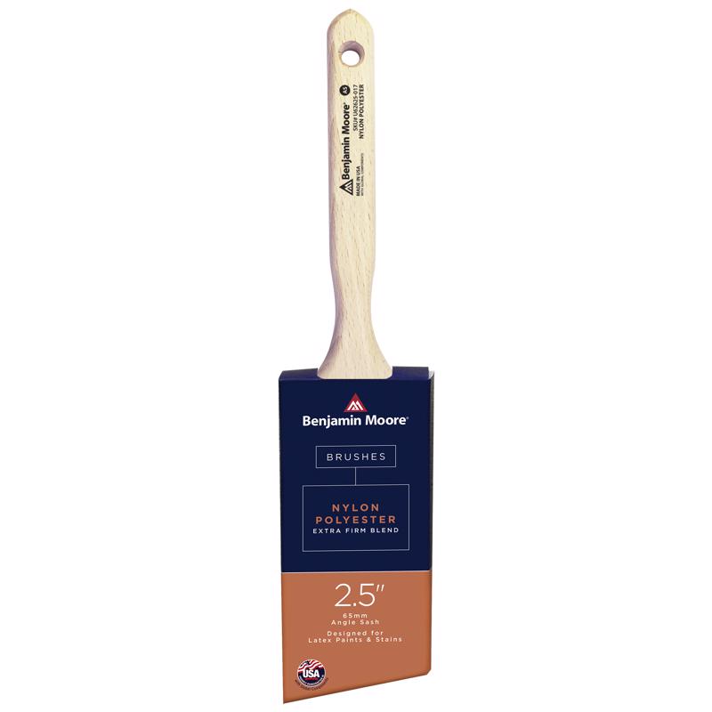 BENJAMIN MOORE - Benjamin Moore 2-1/2 in. Extra Stiff Angle Sash Paint Brush - Case of 6