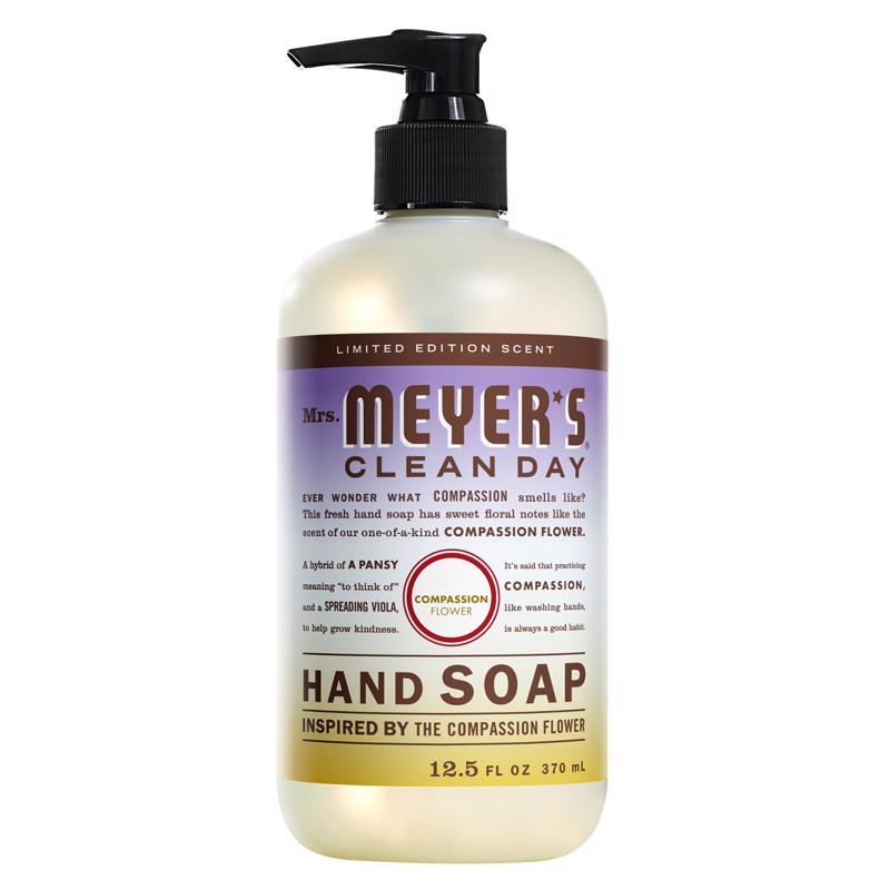 MRS. MEYER'S - Mrs. Meyer's Clean Day Compassion Flower Scent Liquid Hand Soap 12.5 oz - Case of 6