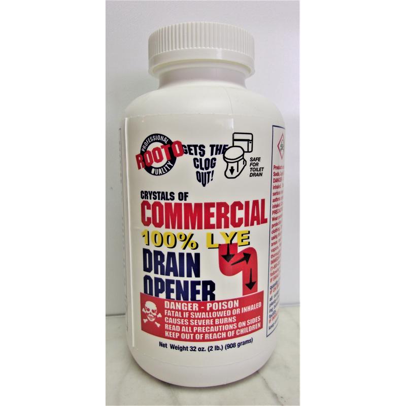 ROOTO - Rooto Household Lye Based Crystals Drain Cleaner 32 oz - Case of 12