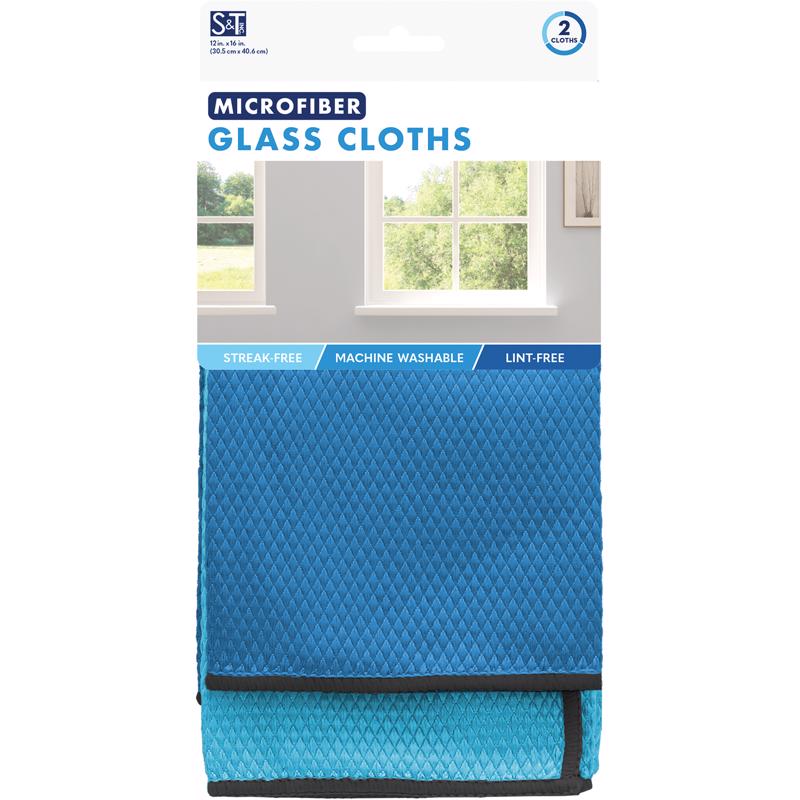 SCHROEDER & TREMAYNE - Schroeder & Tremayne Microfiber Cleaning Cloth 12 in. W X 16 in. L 2 pk - Case of 4 [239500]