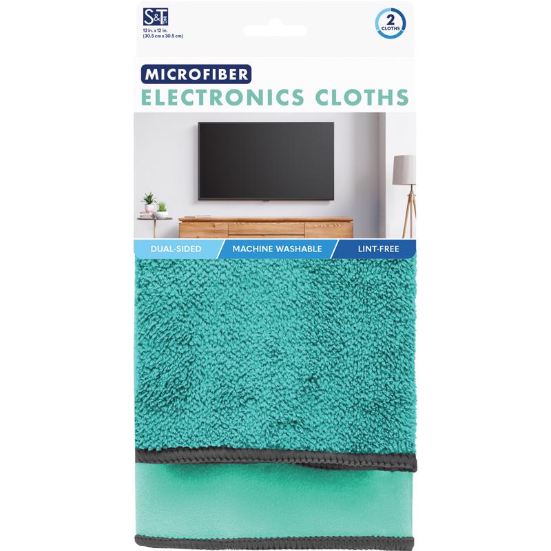 SCHROEDER & TREMAYNE - Schroeder & Tremayne Microfiber Cleaning Cloth 12 in. W X 16 in. L 2 pk - Case of 4 [239800]