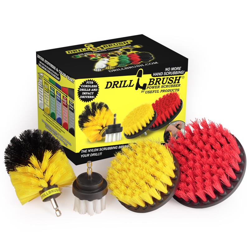 DRILLBRUSH - Drillbrush 5 in. W Soft/Medium Bristle Metal Handle Drill Brush Set
