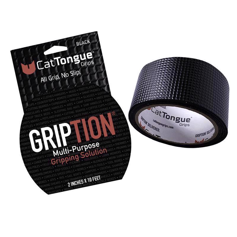 CATTONGUE GRIPS - CatTongue Grips Gripton Black Anti-Slip Tape 2 in. W X 10 ft. L 1 pk