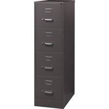 Lorell Fortress Series 26-1/2" Commercial-Grade Vertical File Cabinet [FILE;VRT;4DR;26.5";LTR;MB-EA]