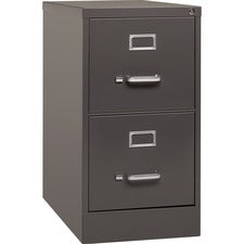 Lorell Fortress Series 26-1/2" Commercial-Grade Vertical File Cabinet [FILE;VRT;2DR;26.5";LTR;MB-EA]