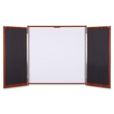Lorell Dry-erase Whiteboard Presentation Cabinet - Hinged Door - 1 Each - 47.3" x 47.3" x 4.8" [CABINET;PRESENTATION; CY-EA]