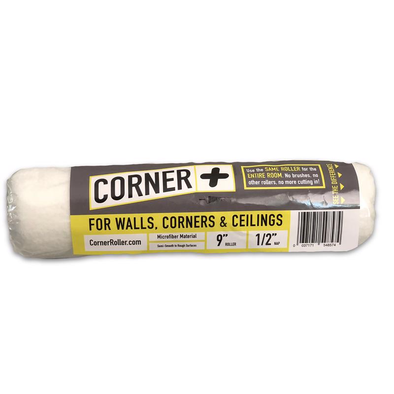 CORNER + ROLLER - Corner + Roller Microfiber 2.5 in. W X 1/2 in. Regular Paint Roller Cover 1 pk