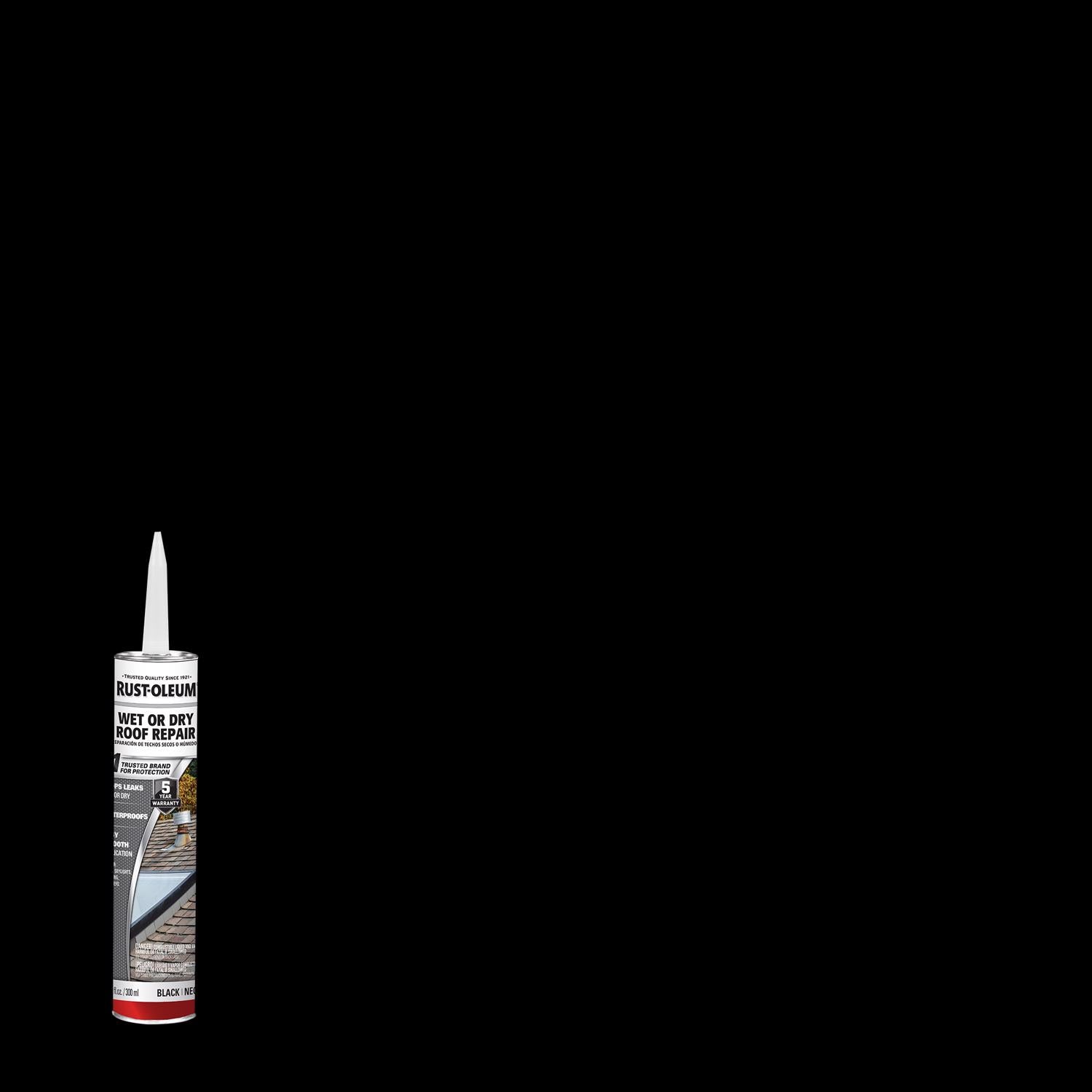 Rust-Oleum Black Asphalt Wet/Dry Surface Roof Cement 10.1 oz - Case of 12