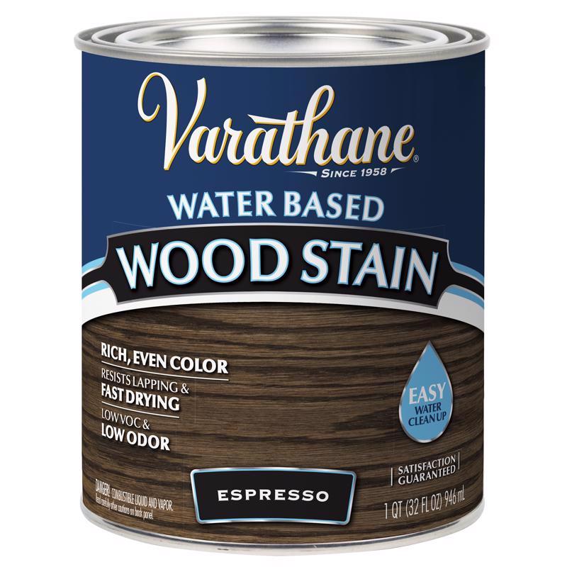 VARATHANE - Varathane Semi-Transparent Espresso Water-Based Wood Stain 1 qt - Case of 2