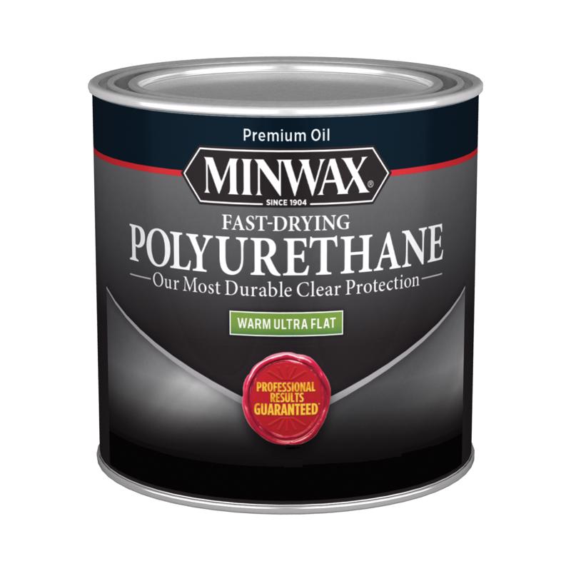 MINWAX - Minwax Warm Ultra Flat Clear Oil-Based Fast-Drying Polyurethane 0.5 pt - Case of 4