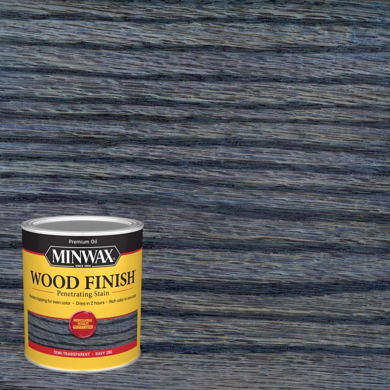 MINWAX - Minwax Wood Finish Semi-Transparent Navy Oil-Based Penetrating Wood Stain 1 qt - Case of 4