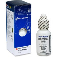 First Aid Only Pur-Wash Eyewash - 1 fl oz - For Irritated Eyes - 1 / Box