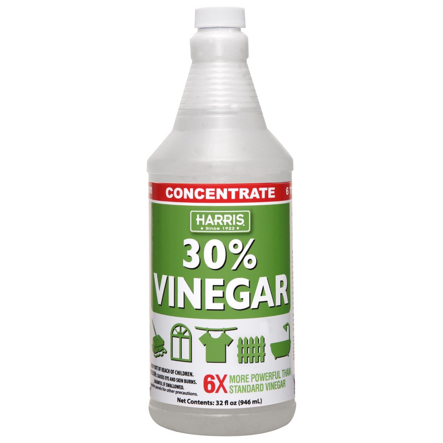 Harris Regular Scent Concentrated All Purpose Cleaning Vinegar Liquid 32 oz - Case of 12