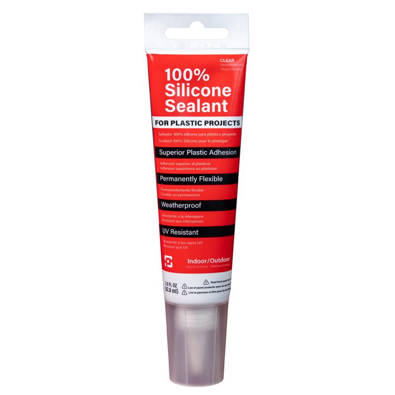 POLYMERSHAPES - Polymershapes Clear Silicone Adhesive Sealant 2.8 oz