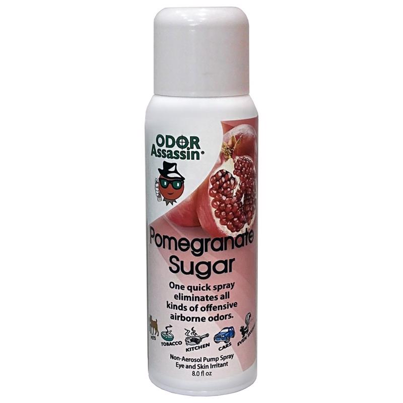 ODOR ASSASSIN - Odor Assassin Mist Pomegranate Sugar Scent Odor Eliminator 8 oz Liquid - Case of 3