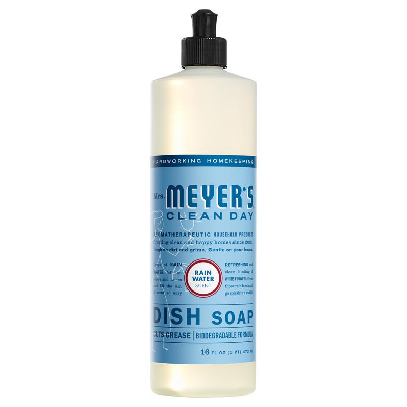 MRS. MEYER'S - Mrs. Meyer's Clean Day Refreshing Rain Scent Liquid Dish Soap 16 oz 1 pk - Case of 6