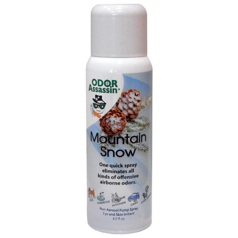 ODOR ASSASSIN - Odor Assassin Mountain Snow Scent Odor Eliminator 8 oz Liquid - Case of 3