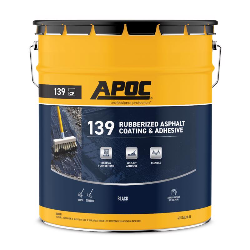 APOC - APOC Black Roof And Foundation Coating 5 gal