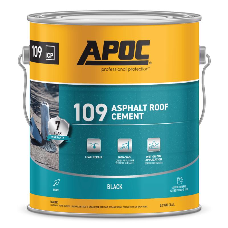 APOC - APOC Black Asphalt Roof Cement 1 gal - Case of 4