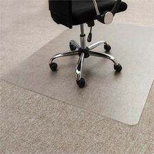 Ecotex&reg; Enhanced Polymer Rectangular Chair Mat for Carpets up to 3/8" - 30" x 48"