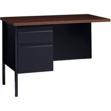 Lorell Fortress Series Left-Pedestal Return [DESK;L RTRN;24X42;BKWT-EA]