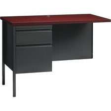 Lorell Fortress Series Left-Pedestal Return [DESK;L RTRN;24X42;MHGY-EA]