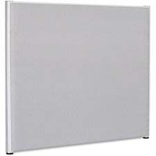 Lorell Panel System Partition Fabric Panel - 72.5" Width x 60" Height - Steel Frame - Gray - 1 Each