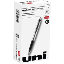 uniball&trade; 207 Impact RT Gel Pens [PEN;GEL;207IMPACT;RETRCT;RD-DZ]