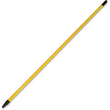 Genuine Joe 60" Extension Handle - 60" Length - 1" Diameter - Yellow - Fiberglass, Nylon - 1 Each