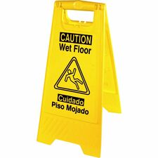 Genuine Joe Universal Graphic Wet Floor Sign [SIGN;WET FLOOR;ENG/SPANISH-EA]