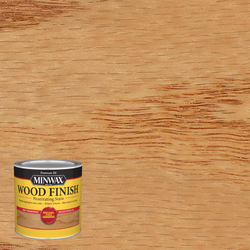 MINWAX - Minwax Wood Finish Semi-Transparent Golden Pecan Oil-Based Penetrating Wood Stain 0.5 pt - Case of 4