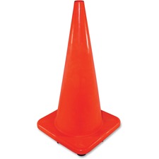 Impact Slim Safety Cone - 1 Each - 51.7" Width x 28" Height - Cone Shape - Rugged - Orange
