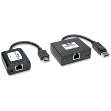 Tripp Lite by Eaton DisplayPort to HDMI over Cat5/6 Active Extender Kit, Pigtail Transmitter/Receiver for Video/Audio, 150 ft. (45 m), TAA