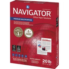 Navigator Premium Multipurpose Trusted Performance Paper - Extra Opacity - White [PAPER;NAV;20#;97BR;8.5X11-PL]